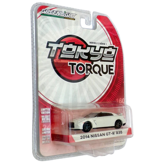 Greenlight Tokyo Torque 1/64 Scale 29880-F - 2014 Nissan GT-R (R35) - White