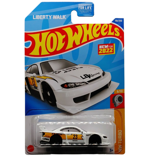HOT WHEELS LIBERTY WALK LB SILHOUETTE (white) NISSAN SILVIA (S15)