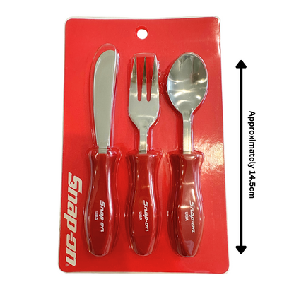 Genuine Snap-On Tools Spoon Fork Knife Cutlery Set SI3PR Snap On Collectable