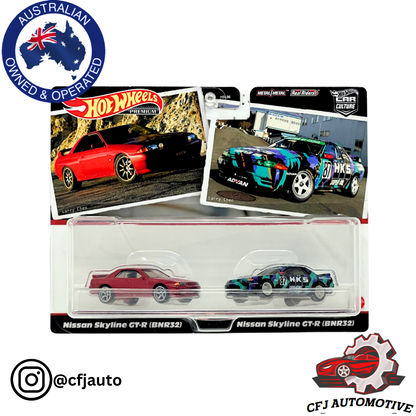 Hot Wheels Premium Larry Chen Nissan Skyline GT-R BNR32 Car Culture HKS 1:64