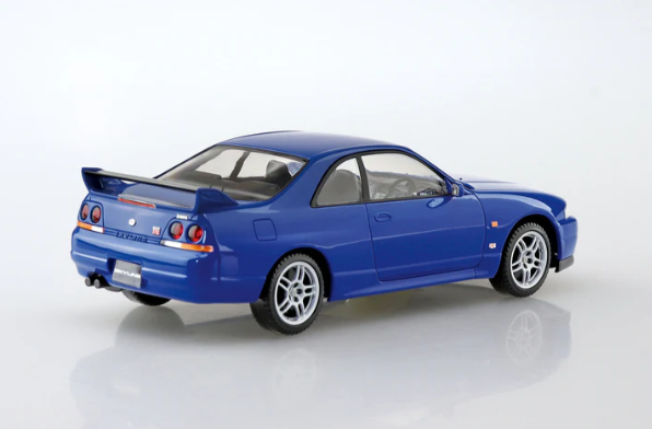 The Snap Kit Scale 1:32 Nissan Skyline R33 GTR Championship Blue Model Car