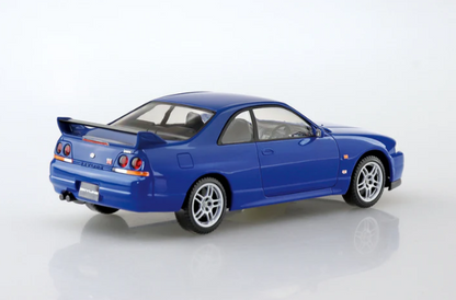 The Snap Kit Scale 1:32 Nissan Skyline R33 GTR Championship Blue Model Car