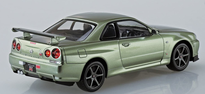 Aoshima The Snap Kit 11-D 1/32 Nissan R34 Skyline GT-R Nur Millennium Jade Model