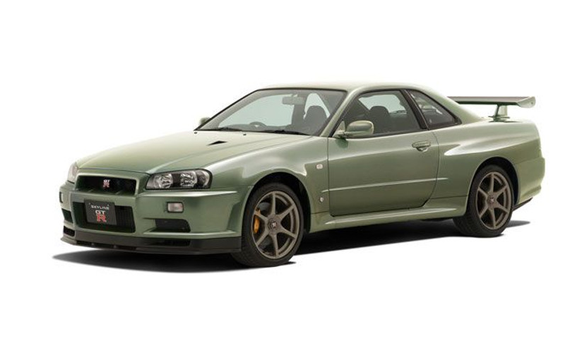 Aoshima The Snap Kit 11-D 1/32 Nissan R34 Skyline GT-R Nur Millennium Jade Model