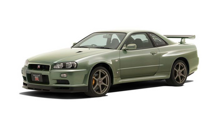 Aoshima The Snap Kit 11-D 1/32 Nissan R34 Skyline GT-R Nur Millennium Jade Model