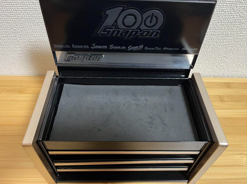 Rare Snap-on 100th Anniversary Miniature Tool Box Micro Top Chest Black Gold