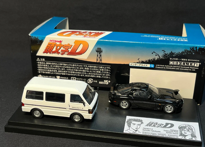Initial D 1:64 Set Vol.13 Kyoko Iwase RX7 FD3S Keisuke Takahashi Mazda Bongo Van