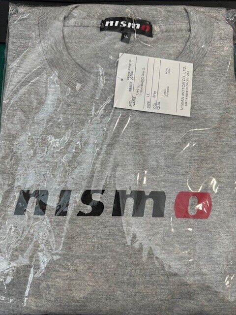 Genuine Nissan Nismo Basic T-Shirt Mens TShirt Grey Unisex GTR R32 R33 R34 R35