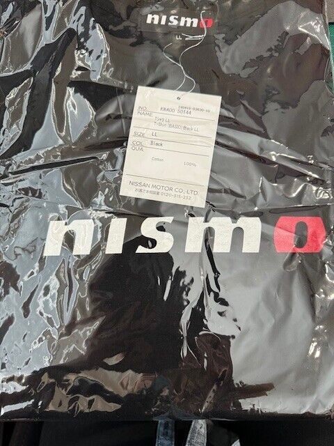 Genuine Nissan Nismo Basic T-Shirt Mens TShirt Black Unisex GTR R32 R33 R34 R35