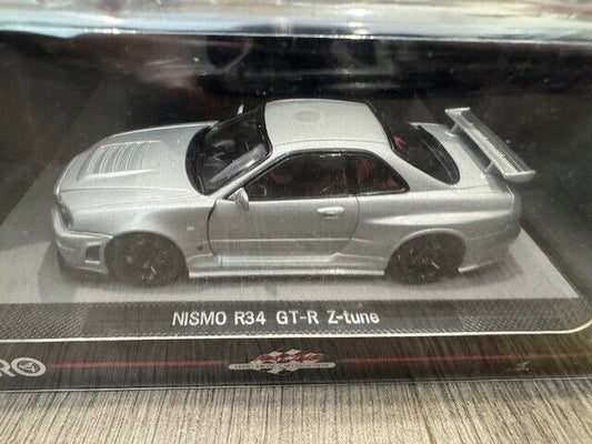 1/43 EBBRO Nismo R34 GT-R Z-Tune Silver Diecast Model Car GTR Skyline BNR34