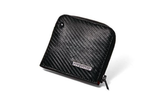 Genuine Nissan NISMO Premium Carbon Leather Mini Wallet Card Holder GTR GT-R