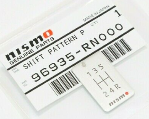 Genuine Nismo Shift Pattern Badge Decal 5 Speed R32 R33 GTR BNR GT-R 96935-RN000