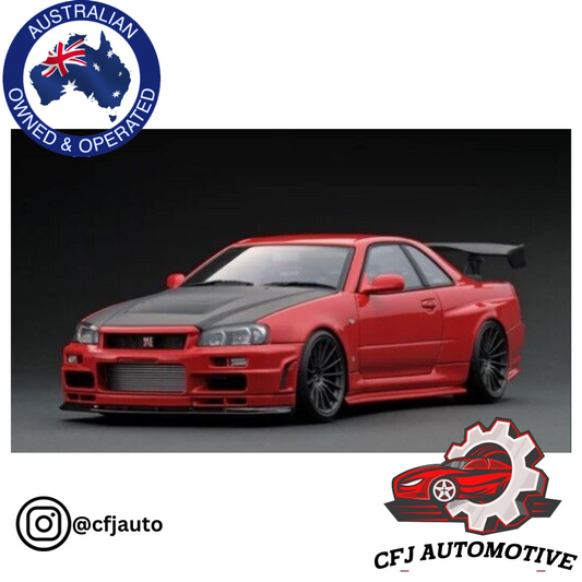 RARE IG1831 Nismo R34 GT-R R-tune Red Ignition Model 1/18 Nismo R34 GT-R BNR34