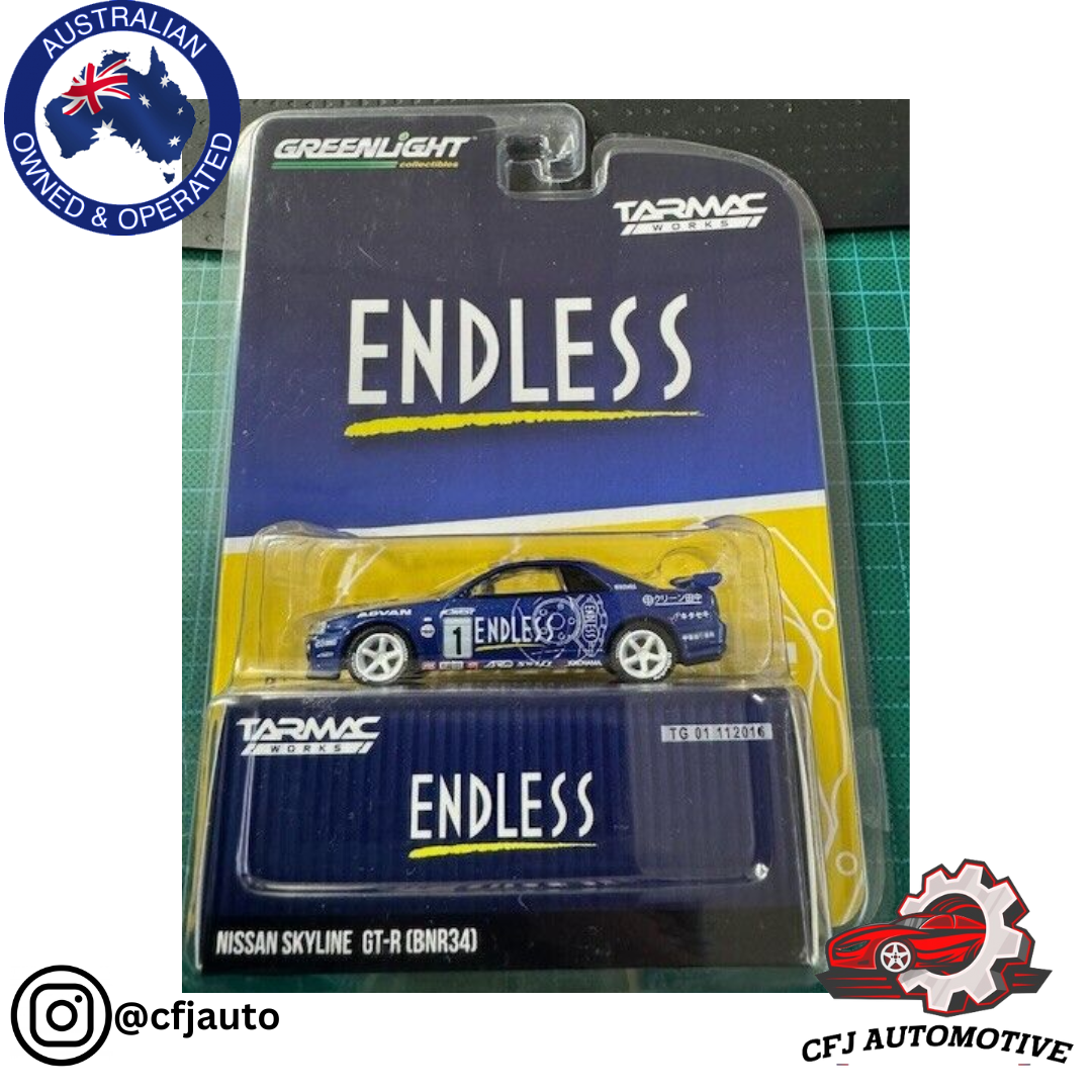Tarmac Works Greenlight Endless Nissan Skyline GT-R (BNR34) 1:64 Special Edition