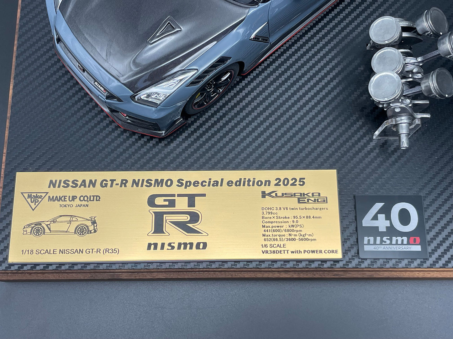 40th Anniversary Nissan GTR Nismo R35 1:18 Diecast Model